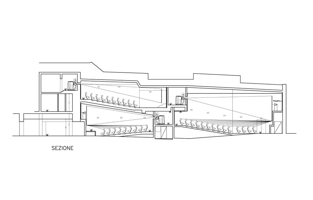 Cinema Multisala Capitol - Via T. Tasso a Bergamo - Andrea Savio - Architetto