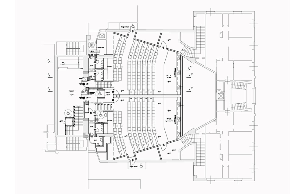 Cinema Multisala San Marco - Piazza della Repubblica a Bergamo - Andrea Savio - Architetto