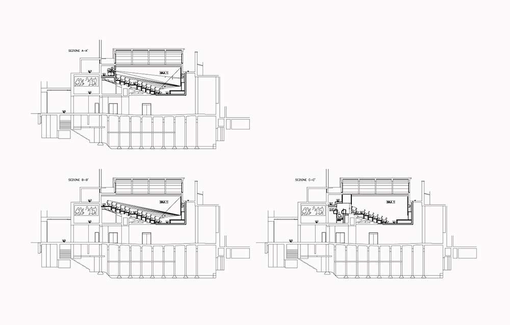 Cinema Multisala San Marco - Piazza della Repubblica a Bergamo - Andrea Savio - Architetto