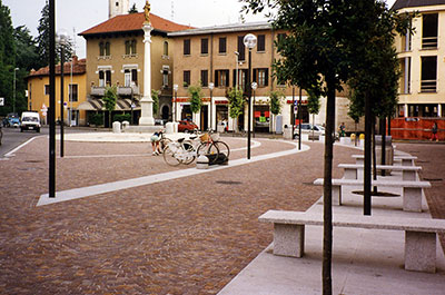 Piazza Roma a Giussano (MI)